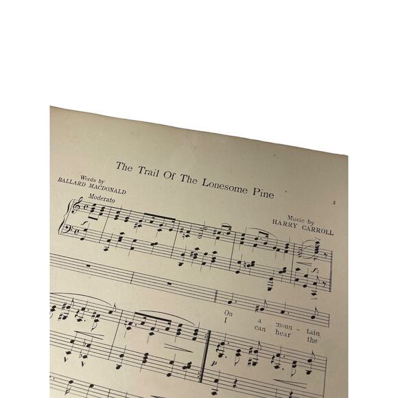 1913 The Trail Of The Lonesome Pine Sheet Music Ballard Macdonald Harry Carroll - Picture 2 of 6